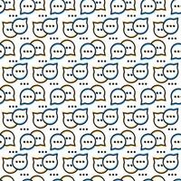 Vector speech bubble pattern