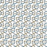 Vector speech bubble pattern