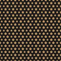 Christmas star gold style seamless pattern on black background vector