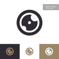 Vector lens icon set