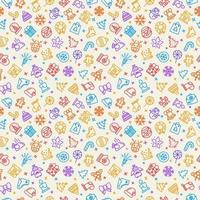 Vector Christmas pattern colorful style