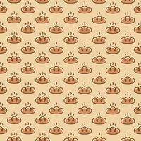 Bakery seamless pattern consisting of bread for loaf store vector