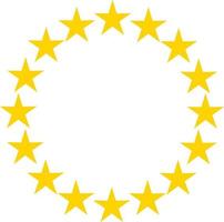 yellow stars in circle. Stars in circle icon vector illustration design