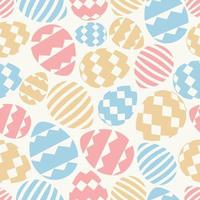 Easter eggs seamless pattern cute color style for printing on promotion, banner vector