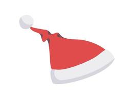 Vector santa hat isolated on white background