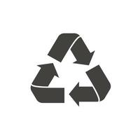 Recycle symbol isolated on white background vector