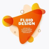 Minimal futuristic fluid dynamic vector shape