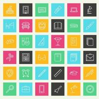 Vector education icon set