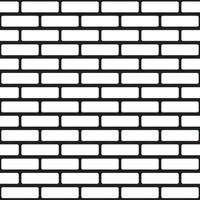 Flat bricks wall seamless pattern for wallpaper vector