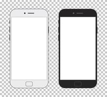 Vector realistic smartphone template set