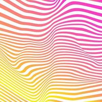 Abstract modern line background pink yellow colorful gradient vector