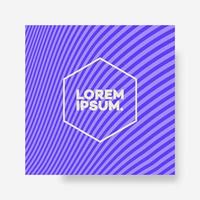 Cover design template with lines purple color background minimal style for brochure, infographic vector