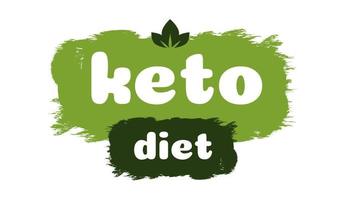 Keto diet friendly nutrition vector symbol