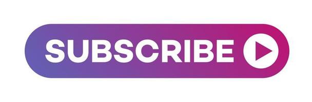 Subscribe button modern gradient style vector