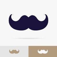 Moustache icon set vector