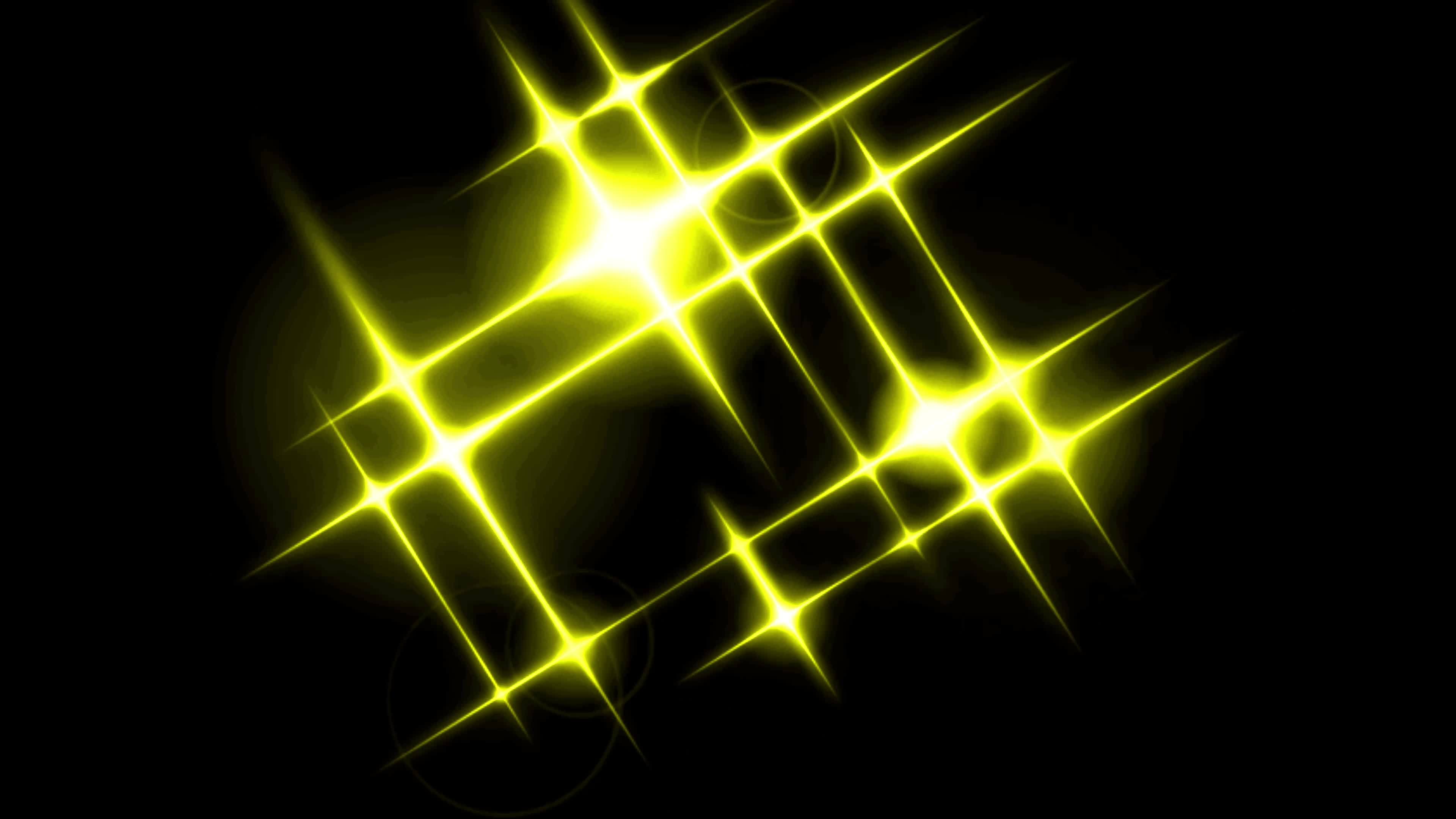 Animation yellow light on black background. 7655111 Stock Video at Vecteezy