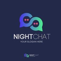 Vector chat logo gradient style