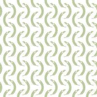 Ear seamless pattern green color on white background for decoration bakery market vector