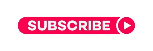 Vector subscribe red button trendy style