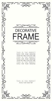 decorative geometric line frame