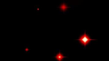 luz vermelha de animação brilha em fundo preto.