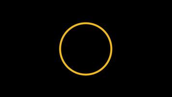 Animation colorful geometric shape isolate on black background. video
