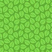 Leaves seamless pattern green color for decoration green unity vector