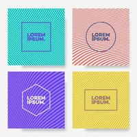 Cover design template set different color background minimal style for presentation, flyer, catalog vector