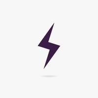 Lightning bolt vector icon