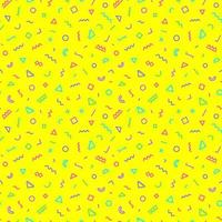 Memphis seamless pattern vector