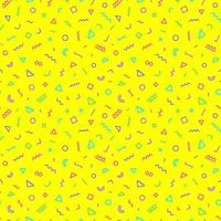 Memphis seamless pattern vector