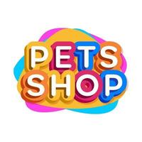 Vector pets shop logo