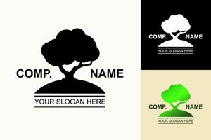 tree logotype set vector