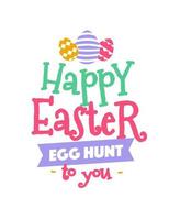 Easter vector sign