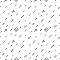 vector school pattern modern minimalist style on white background