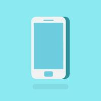 Cell phone isometric flat 3D style template vector