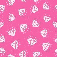 patrón sin costuras de diamantes sobre fondo rosa para usar su trabajo de diseño. elemento de decoración. ilustración vectorial