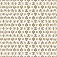 Christmas snowflake seamless pattern gold style on white background for christmas decoration vector