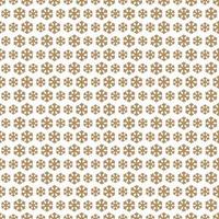 Christmas snowflake seamless pattern gold style on white background for christmas decoration vector