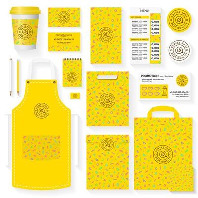 Coffee shop corporate identity template