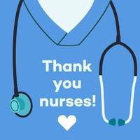 Thank you nurses - concept illustration vector