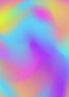 Vector holographic gradient background multicoloured for book