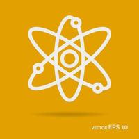 Science outline icon white color vector