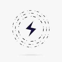 Wireless charging vector icon