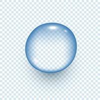 vector gota agua círculo forma 3d realista