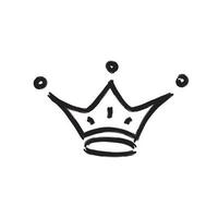 Vector crown icon style