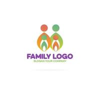 Family logo consisting of in simple figures vector