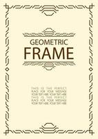 vector geometric line frame