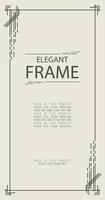 vector frame elegant style gold color