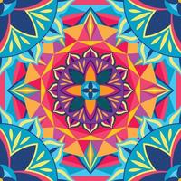 Fractal Kaleidoscope Full Color Background vector
